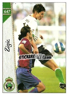 Sticker Zigic - Las Fichas De La Liga 2006-2007 - Mundicromo