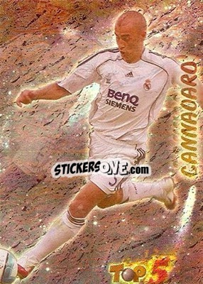 Sticker Fabio Cannavaro - Las Fichas De La Liga 2006-2007 n. 660 - Mundicromo