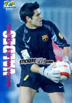 Cromo Víctor Valdés - Las Fichas De La Liga 2006-2007 - Mundicromo