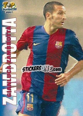 Figurina Zambrotta - Las Fichas De La Liga 2006-2007 - Mundicromo