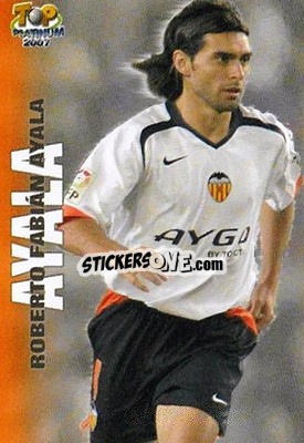 Sticker Roberto Fabian Ayala - Las Fichas De La Liga 2006-2007 - Mundicromo