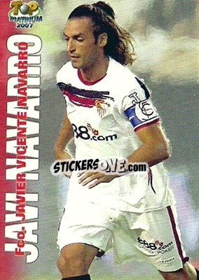 Cromo Javi Navarro - Las Fichas De La Liga 2006-2007 - Mundicromo