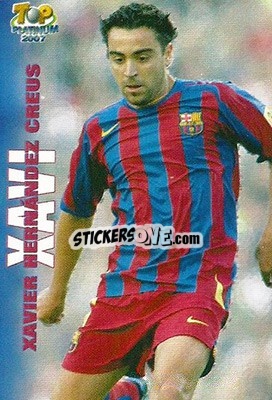 Cromo Xavi - Las Fichas De La Liga 2006-2007 - Mundicromo