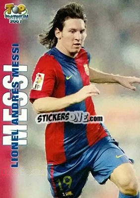 Sticker Messi - Las Fichas De La Liga 2006-2007 - Mundicromo