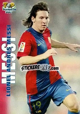 Sticker Messi - Las Fichas De La Liga 2006-2007 n. 730 - Mundicromo