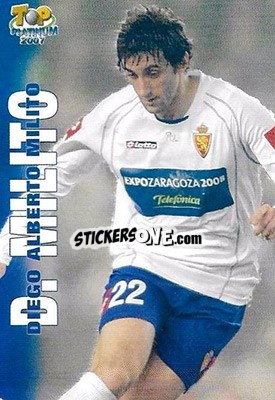 Cromo Diego Milito - Las Fichas De La Liga 2006-2007 - Mundicromo