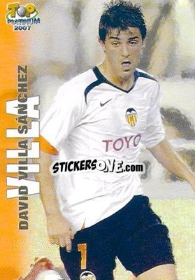 Sticker David Villa - Las Fichas De La Liga 2006-2007 - Mundicromo