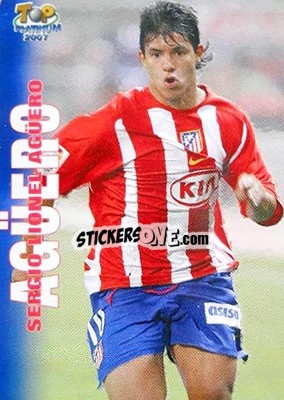 Sticker Agüero - Las Fichas De La Liga 2006-2007 - Mundicromo