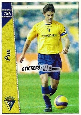 Cromo Paz - Las Fichas De La Liga 2006-2007 - Mundicromo