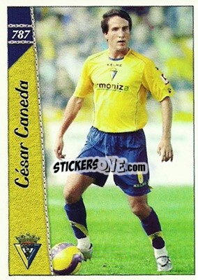 Cromo Cesar Caneda - Las Fichas De La Liga 2006-2007 - Mundicromo
