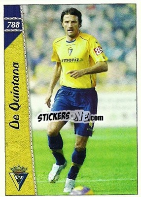 Sticker De Quintana - Las Fichas De La Liga 2006-2007 - Mundicromo