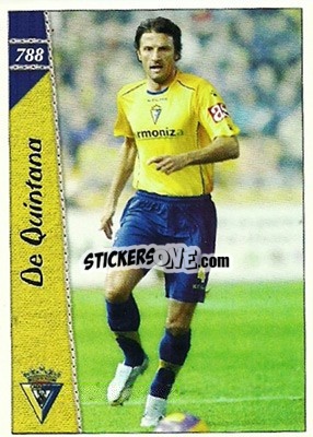 Cromo De Quintana - Las Fichas De La Liga 2006-2007 - Mundicromo