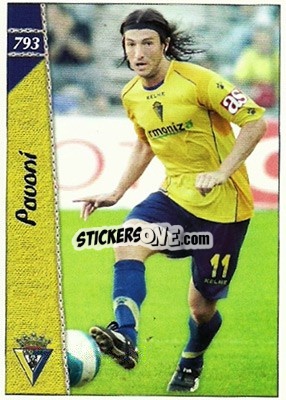 Cromo Pavón - Las Fichas De La Liga 2006-2007 - Mundicromo