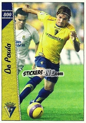 Sticker De Paula - Las Fichas De La Liga 2006-2007 - Mundicromo