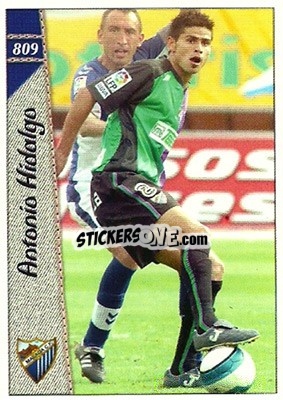 Cromo Antonio Hidalgo - Las Fichas De La Liga 2006-2007 - Mundicromo