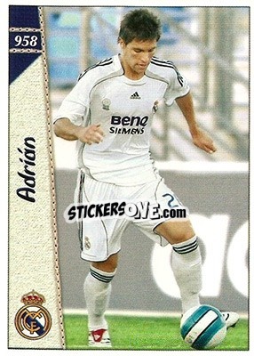 Cromo Adrián - Las Fichas De La Liga 2006-2007 - Mundicromo