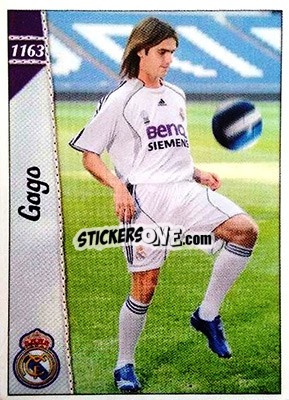 Sticker Gago - Las Fichas De La Liga 2006-2007 - Mundicromo