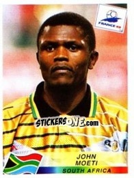 Cromo John Moeti - Fifa World Cup France 1998 - Panini