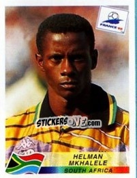 Sticker Helman Mkhalele - Fifa World Cup France 1998 - Panini