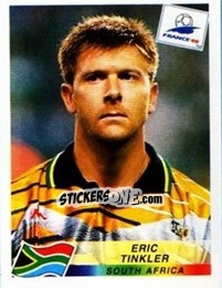 Sticker Eric Tinkler - Fifa World Cup France 1998 - Panini