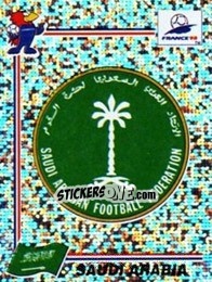 Figurina Emblem Saudi Arabia - Fifa World Cup France 1998 - Panini