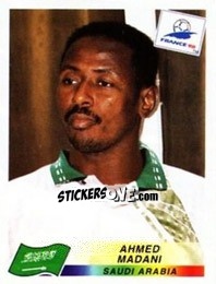 Sticker Ahmed Madani - Fifa World Cup France 1998 n. 198 - Panini