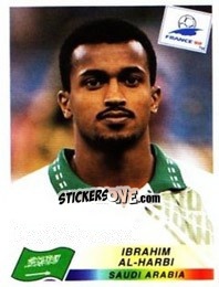 Sticker Ibrahim Al-Harbi - Fifa World Cup France 1998 n. 199 - Panini
