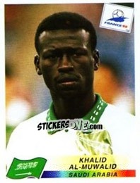 Sticker Khalid Al-Muwalid - Fifa World Cup France 1998 - Panini