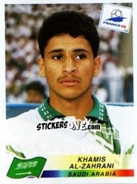 Sticker Khamis Al-Zahrani - Fifa World Cup France 1998 - Panini