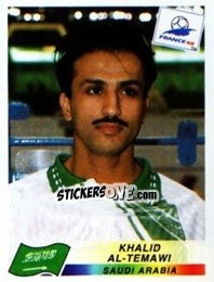 Sticker Khalid Al-Temawi - Fifa World Cup France 1998 n. 202 - Panini