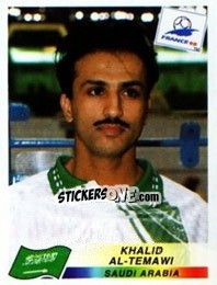 Figurina Khalid Al-Temawi - Fifa World Cup France 1998 - Panini