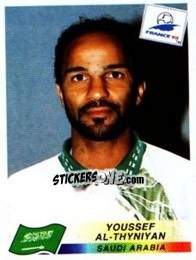 Sticker Youssef Al-Thyniyan - Fifa World Cup France 1998 n. 204 - Panini