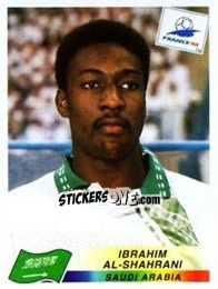 Sticker Ibrahim Al-Shahrani - Fifa World Cup France 1998 - Panini