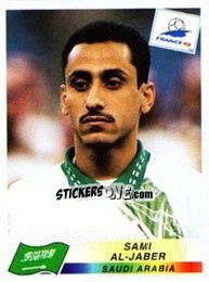 Cromo Sami Al-Jaber - Fifa World Cup France 1998 - Panini
