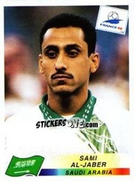 Sticker Sami Al-Jaber - Fifa World Cup France 1998 n. 207 - Panini