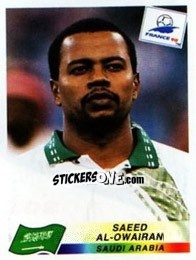 Cromo Saeed Al-Owairan - Fifa World Cup France 1998 - Panini