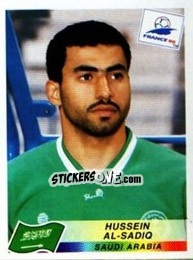 Sticker Hussein Al-Sadiq - Fifa World Cup France 1998 - Panini