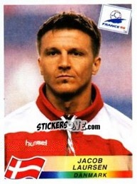 Sticker Jacob Laursen - Fifa World Cup France 1998 - Panini