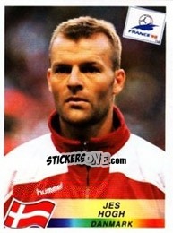 Sticker Jes Hogh - Fifa World Cup France 1998 - Panini