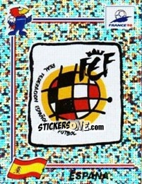 Figurina Emblem Spain - Fifa World Cup France 1998 - Panini