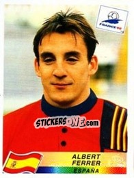 Figurina Albert Ferrer - Fifa World Cup France 1998 - Panini