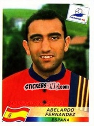 Sticker Abelardo Fernandez - Fifa World Cup France 1998 - Panini