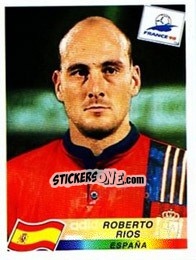 Sticker Roberto Rios - Fifa World Cup France 1998 - Panini