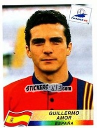 Figurina Guillermo Amor - Fifa World Cup France 1998 - Panini