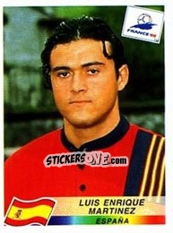 Cromo Luis Enrique Martinez - Fifa World Cup France 1998 - Panini