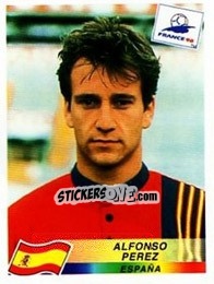 Sticker Alfonso Perez - Fifa World Cup France 1998 - Panini