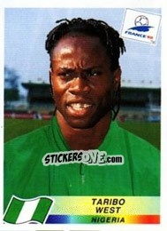 Figurina Taribo West - Fifa World Cup France 1998 - Panini