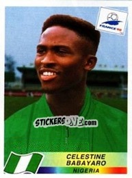 Cromo Celestine Babayaro - Fifa World Cup France 1998 - Panini