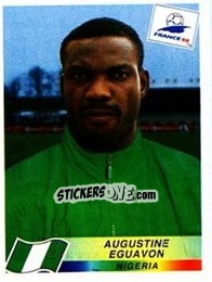 Figurina Augustine Eguavon - Fifa World Cup France 1998 - Panini