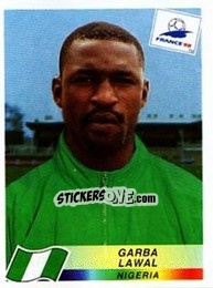 Sticker Garba Lawal - Fifa World Cup France 1998 - Panini